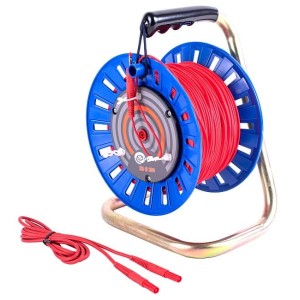 Przewód 100m czerwony do pomiaru rezystancji uziemienia