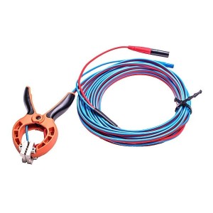 Przewód pomiarowy 10 m dwużyłowy z krokodylem Kelvina 