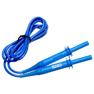 Przewód 1,8 m niebieski 5 kV (wtyki bananowe)