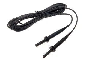 Przewód 5 m czarny 5 kV (wtyki bananowe, ekranowany) 