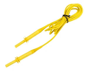 Przewód 3 m żółty CAT III 1500 V (wtyki bananowe) 