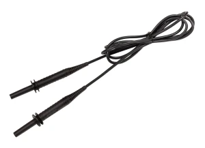 Przewód 1,8 m czarny 5 kV (wtyki bananowe) 