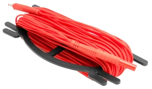 Przewód 30 m czerwony na nawijaku wtyki bananowe 