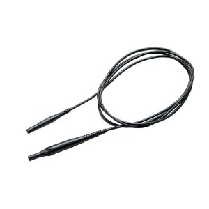 Przewód 2,0m czarny CAT IV 1000 V (wtyki bananowe z bezpiecznikiem 10 A)