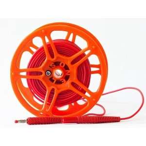 Przewód 30m czerwony na szpuli
